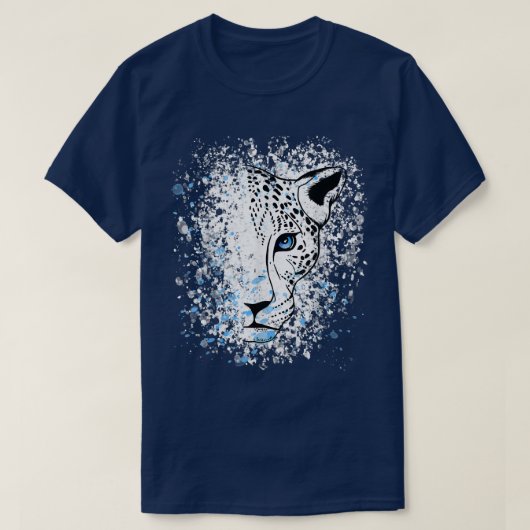 T-shirt Cool léopard des neiges (Design devant)