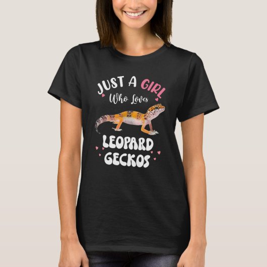T-shirt Cool Leopard Gecko For Girls Women Pet Lizard Rept (Devant)
