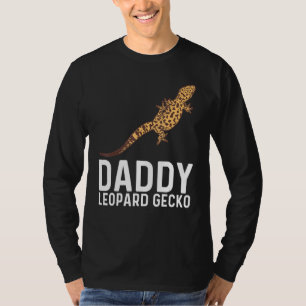 T-shirt Cool Leopard Gecko Pour Hommes Papa Tiny Dinosaur