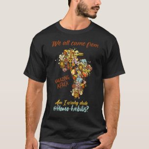 T-shirt Cool L'Évolution De L'Humanité Nous Sommes Tous Af
