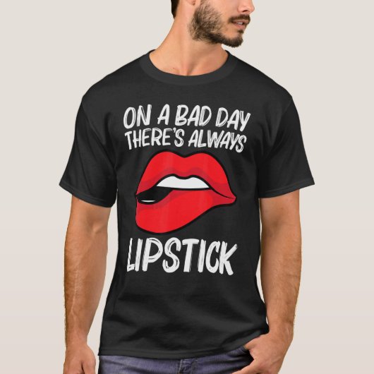 T-shirt Cool Lipstick For Men Women Cosmetic Makeup   (Devant)
