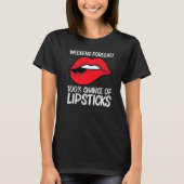 T-shirt Cool Lipstick For Men Women Cosmetic Makeup (Devant)