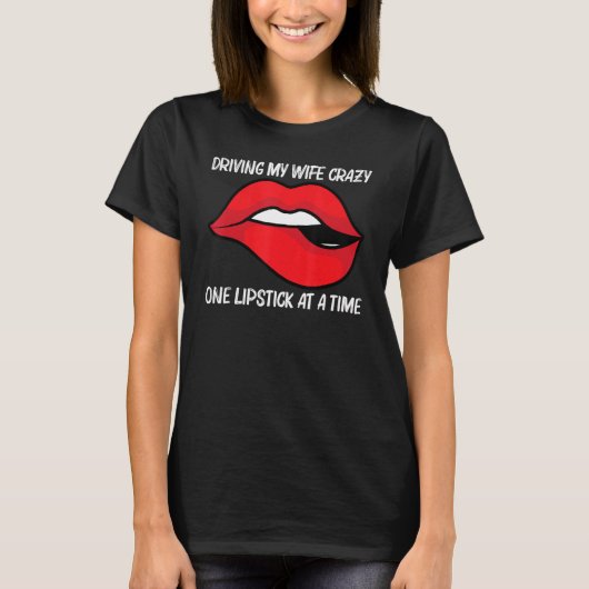 T-shirt Cool Lipstick pour hommes papa garçons maquillage  (Devant)