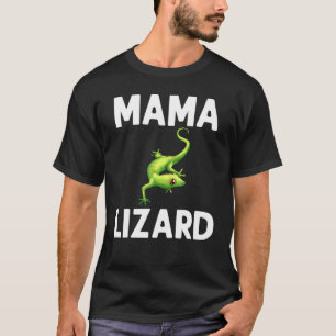 T-shirt Cool Lizard Pour Femmes Maman Gecko Green Reptile