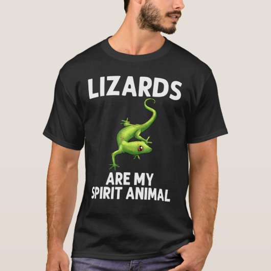 T-shirt Cool Lizard Pour Hommes Femmes Gecko Green Reptile (Devant)