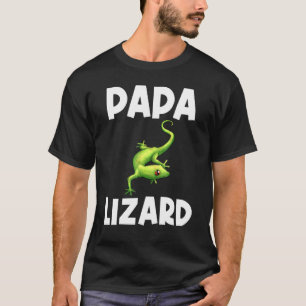 T-shirt Cool Lizard Pour Hommes Père Gecko Green Reptile A