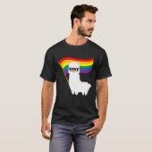 T-shirt Cool Llama Rainbow Drapeau Lgbtqia Gay pride Rainb (Devant entier)