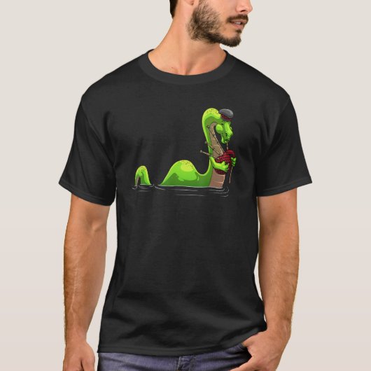 T-shirt Cool Loch Ness Monster For Men Women Nessie Bagpip (Devant)