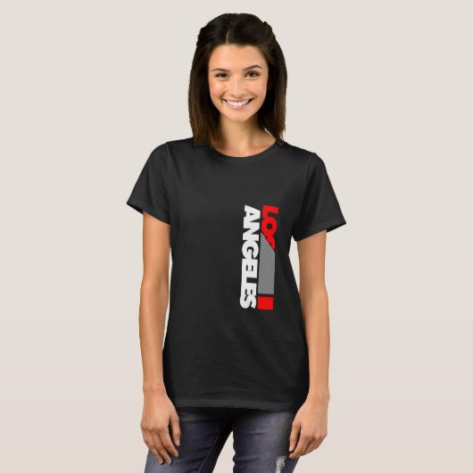 T-shirt Cool Los Angeles California Illustration Graphic D (Devant entier)