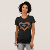T-shirt Cool Love Graphic, Mocha Brown (Devant entier)