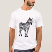 T-shirt Cool Lunettes de soleil Zebra Zookeeper Animaux an (Devant)