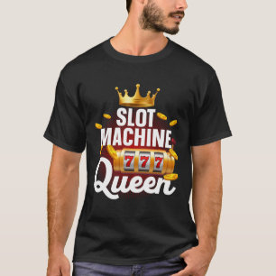 T-shirt Cool Machine à sous Queen Art Pour Femmes Girls Ca