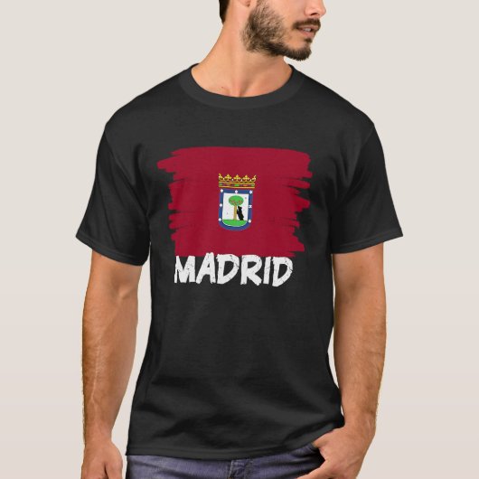 T-shirt Cool Madrid Flag (Devant)