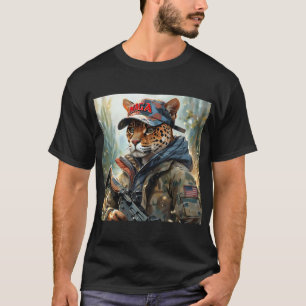 T-shirt Cool MAGA Big Chat avec pistolet et Camouflage JAG