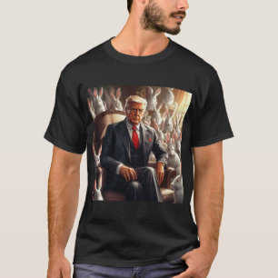 T-shirt Cool MAGA Rabbit TRUMP entouré de BUNNYS drôle