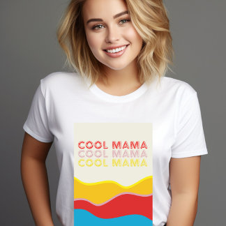 T-shirt Cool Mama Waves | Graphique rétrographique