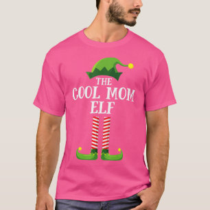 T-shirt Cool Maman Elf Correspondant Famille Groupe Noël