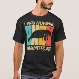 T-shirt Cool Manatee Pour Hommes Femmes Vache De Mer Sauve