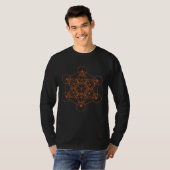 T-shirt Cool Mandala Sacred Geometry Metatrons Cube  2 (Devant entier)