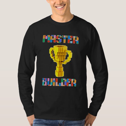 T-shirt Cool Master Builder Blocs De Construction Pour Gar (Devant)