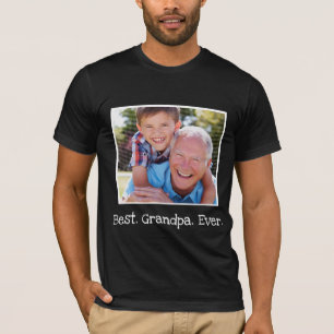 T-shirt Cool Meilleur grand-père Jamais Photo Personnalis