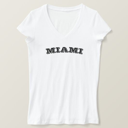 T-shirt Cool Miami Beach Vacances voyage Floride Amusant (Design devant)