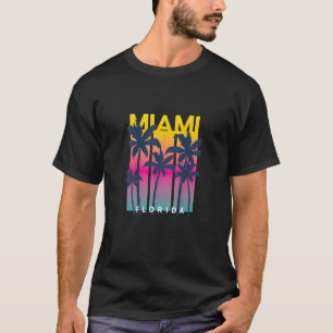T-shirt Cool Miami Florida Graphic Design Tee - shirts, I