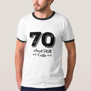T-shirt cool mignon 70e anniversaire citation des paroles