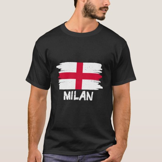 T-shirt Cool Milan Flag (Devant)