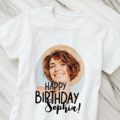 T-shirt Cool moderne amusant Photo personnalisée Accueil A