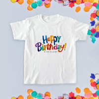 Cool moderne Anniversaire coloré Typo