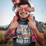 T-shirt Cool Moderne RAD PÈRE Photo personnalisée Noms des<br><div class="desc">Voici le cadeau parfait pour n'importe quel cool, moderne, et rad papa là-bas - le Cool de Fête des pères moderne RAD DAD Custom Kid Names Photo T-shirt! Cette chemise est un hommage à tous les papas extraordinaires qui sont fiers d'être pères et aiment montrer le nom de leurs enfants....</div>