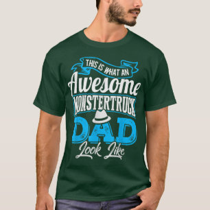 T-shirt Cool Monster Truck Dad Shirt Retro Vintage Monster