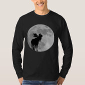 T-shirt Cool Moose  Moon    Howling Moose (Devant)
