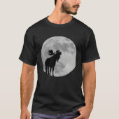 T-shirt Cool Moose  Moon    Howling Moose (Devant)