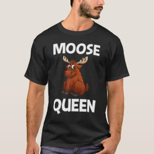 T-shirt Cool Moose Pour Femmes Filles Deer Alaska Moose Re
