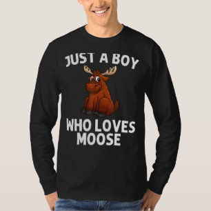 T-shirt Cool Moose Pour Garçons Enfants Deer Alaska Moose