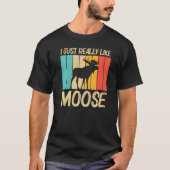T-shirt Cool Moose Pour Hommes Femmes Moose Alaska Moose E (Devant)