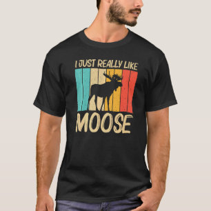 T-shirt Cool Moose Pour Hommes Femmes Moose Alaska Moose E