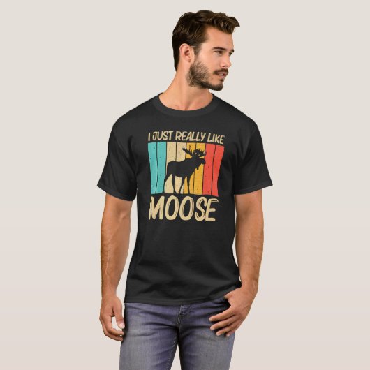 T-shirt Cool Moose Pour Hommes Femmes Moose Alaska Moose E (Devant entier)