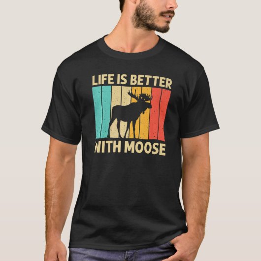 T-shirt Cool Moose Pour Hommes Femmes Moose Alaska Moose E (Devant)