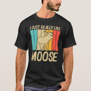T-shirt Cool Moose Pour Hommes Femmes Moose Deer Bull Elk
