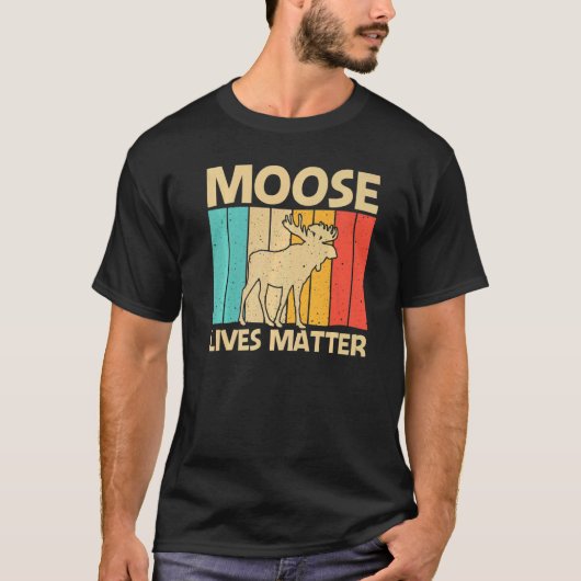 T-shirt Cool Moose Pour Hommes Femmes Moose Deer Bull Elk (Devant)