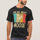 T-shirt Cool Moose Pour Hommes Femmes Moose Deer Bull Elk (Devant)