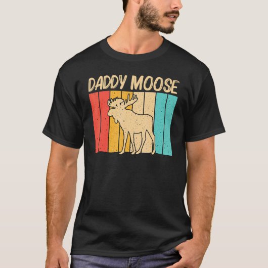 T-shirt Cool Moose Pour Hommes Garçons Moose Deer Bull Elk (Devant)