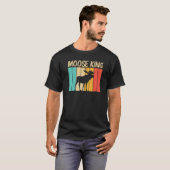 T-shirt Cool Moose Pour Hommes Papa Moose Alaska Moose Elk (Devant entier)