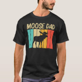 T-shirt Cool Moose Pour Papa Papa Papa Moose Alaska Moose  (Devant)