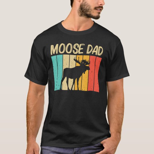 T-shirt Cool Moose Pour Papa Papa Papa Moose Alaska Moose  (Devant)