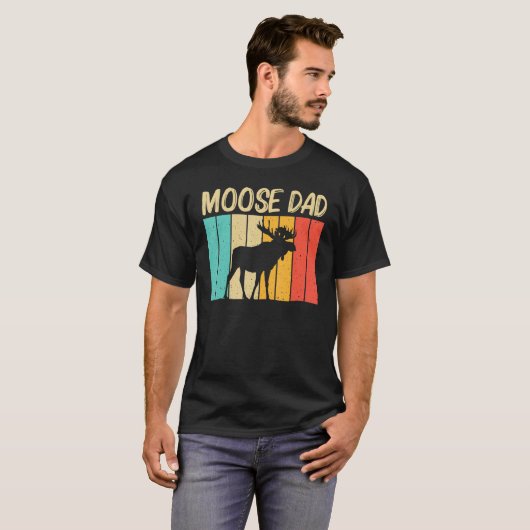 T-shirt Cool Moose Pour Papa Papa Papa Moose Alaska Moose  (Devant entier)