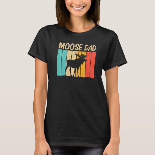 T-shirt Cool Moose Pour Papa Papa Papa Moose Alaska Moose  (Devant)